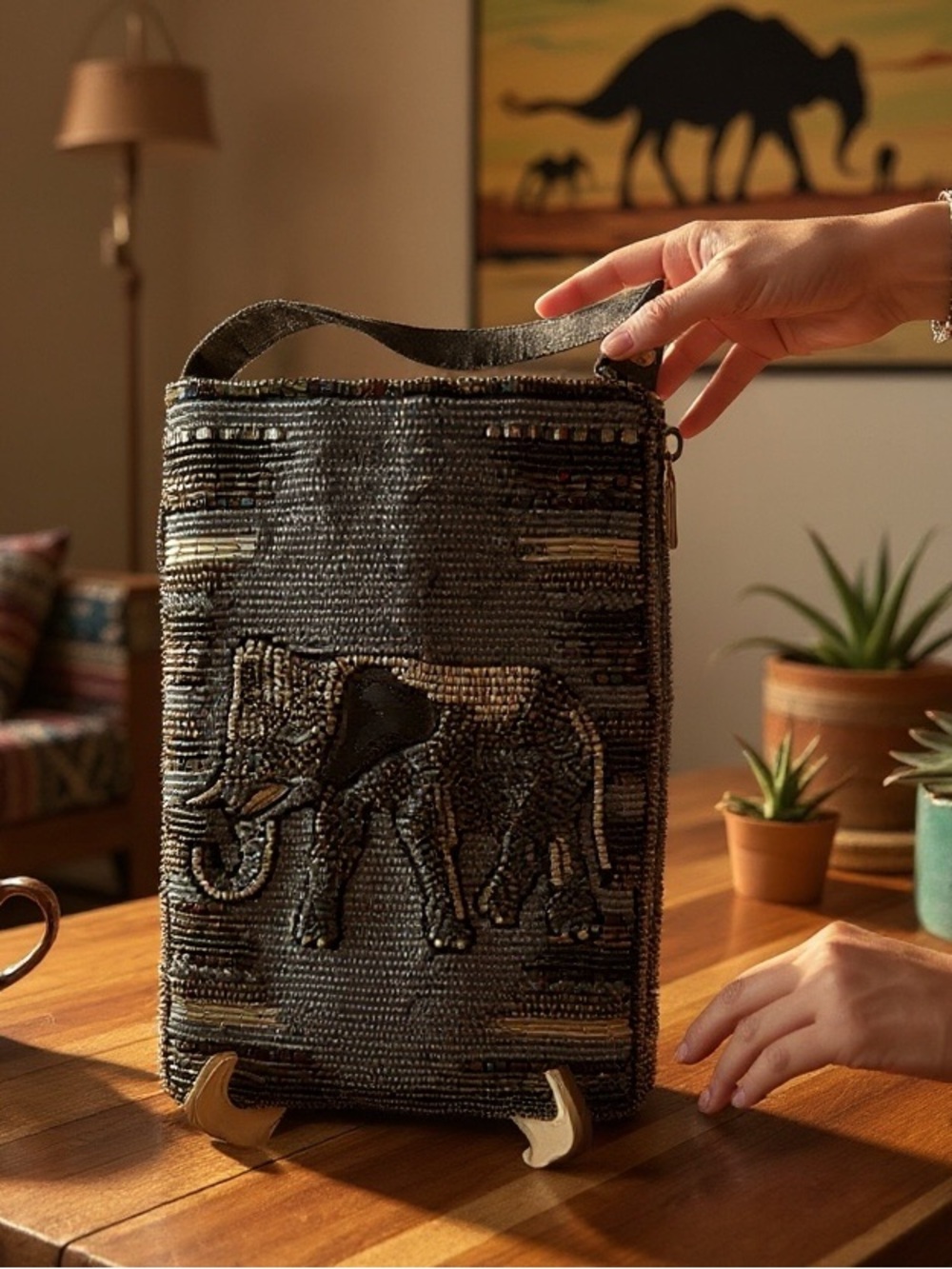 Bambi trading company a beautiful beaded crossbody bag